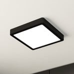 Lampa sufitowa LED Fueva 5 IP44 3000K czarna 21x21cm