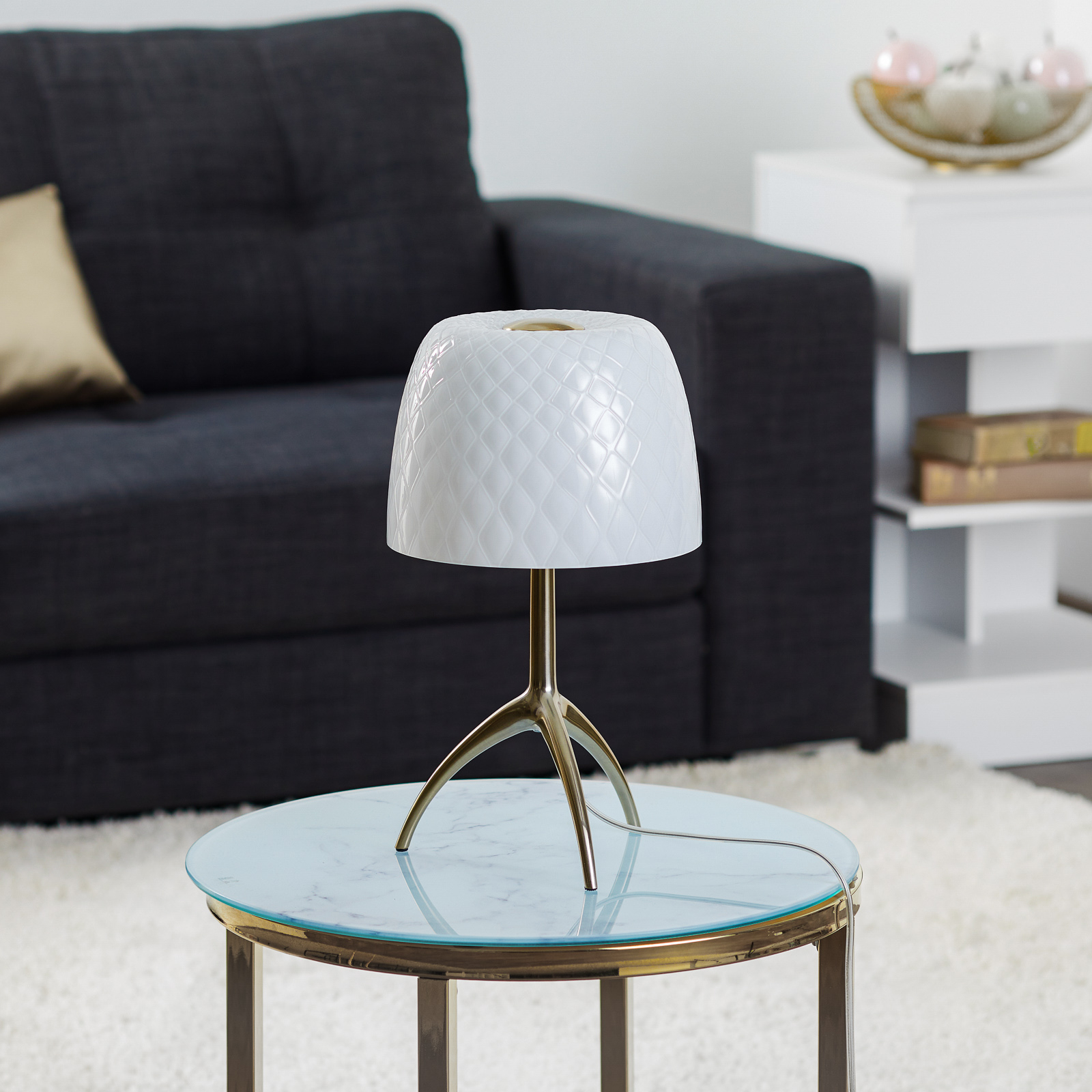 Foscarini Lumiere 30 ruitpatroon met dimmer