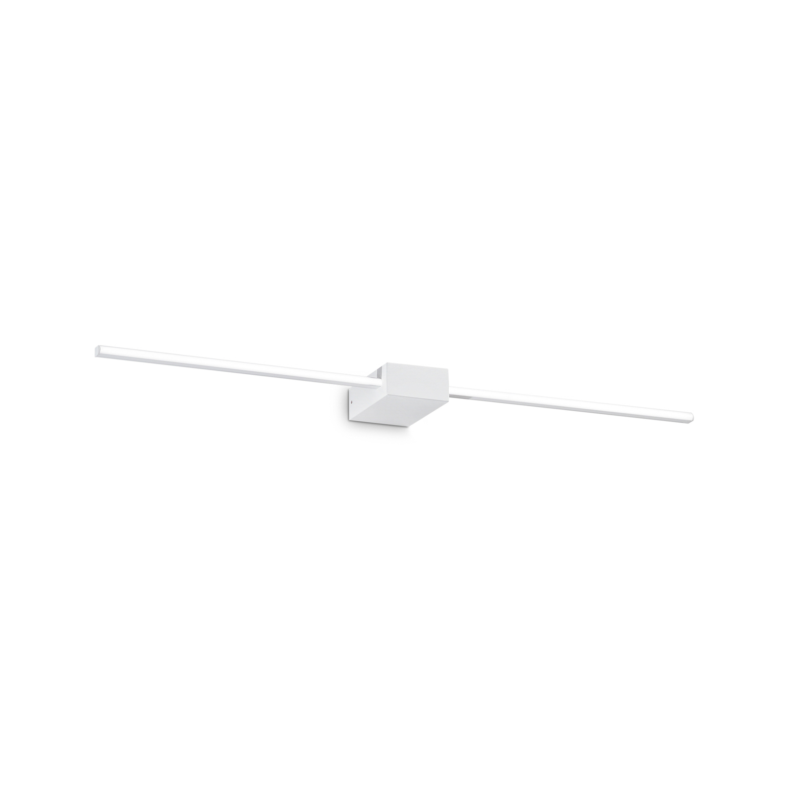 Ideal Lux LED wall light Theo, white, width 75 cm aluminium