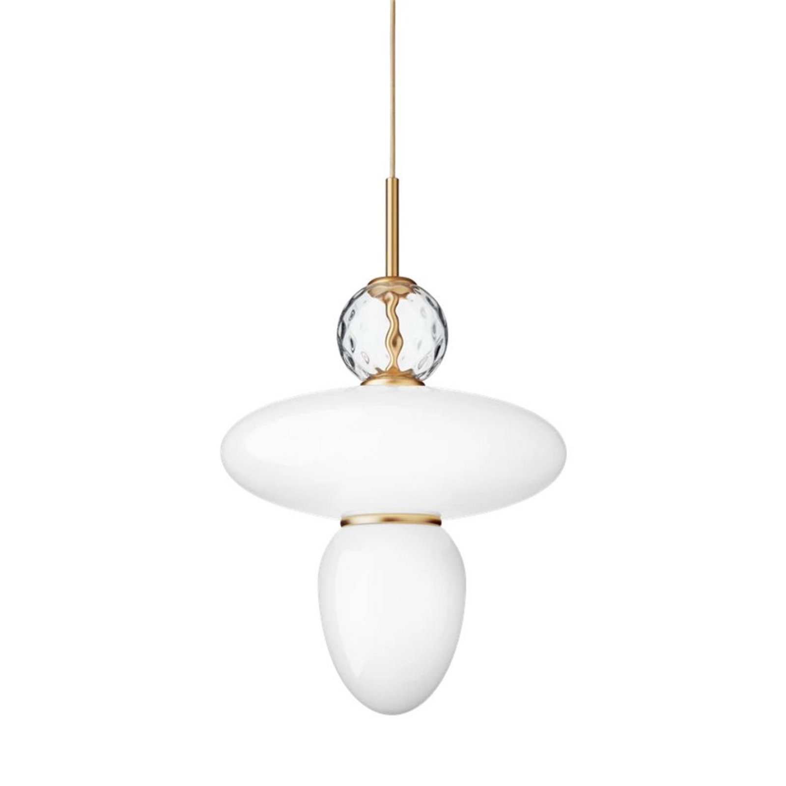 Rizzatto 43 Pendant Opal/Satin Brass - Nuura