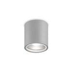 Ideal Lux ceiling light Gun, grey, aluminium, IP44, GU10
