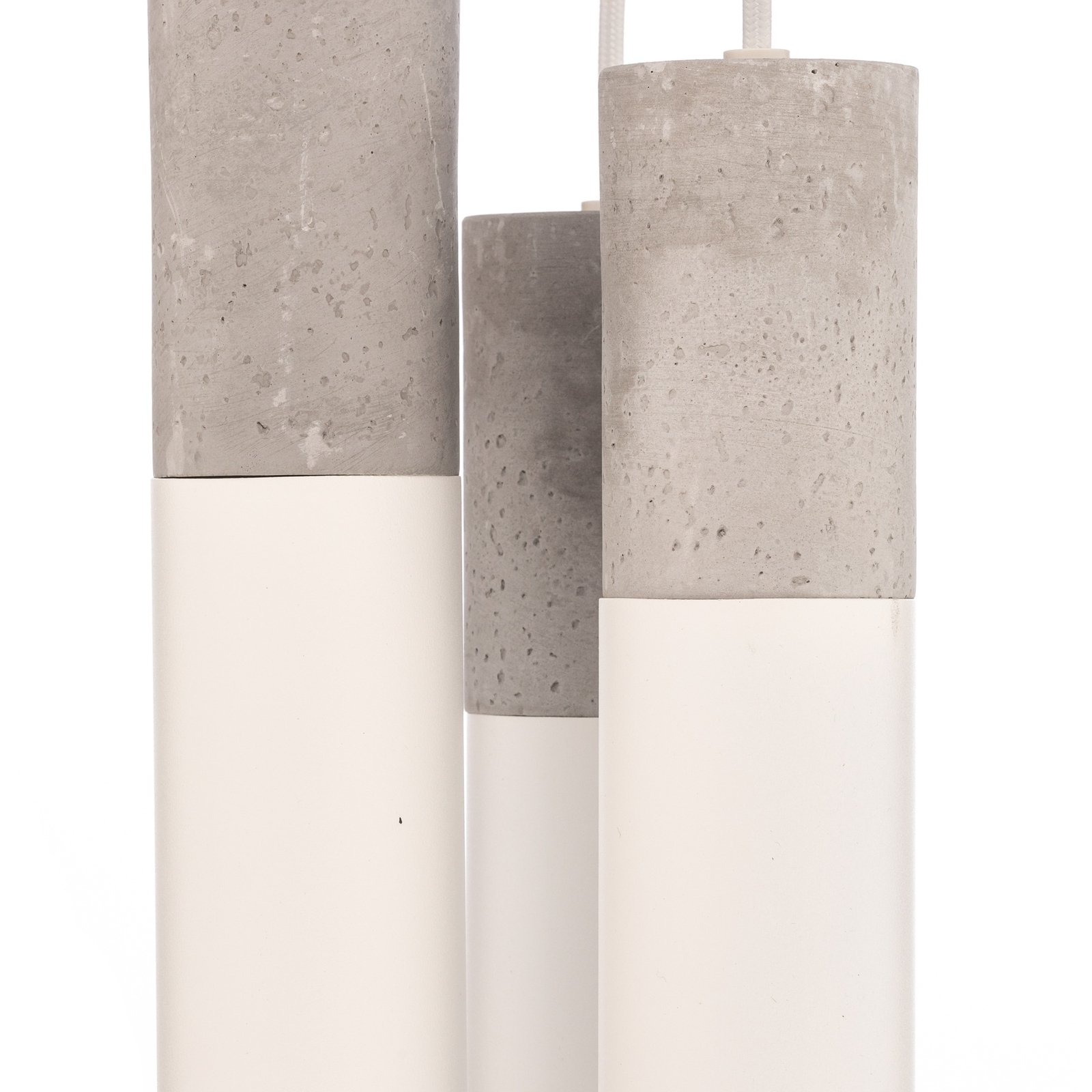 Euluna Isabeau lámpara colgante 3 luces blanco/gris