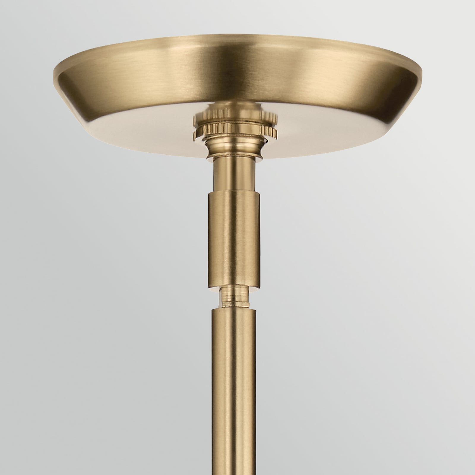 Suspension Cassius, bronze clair, longueur 100 cm, à 4 lampes, métal