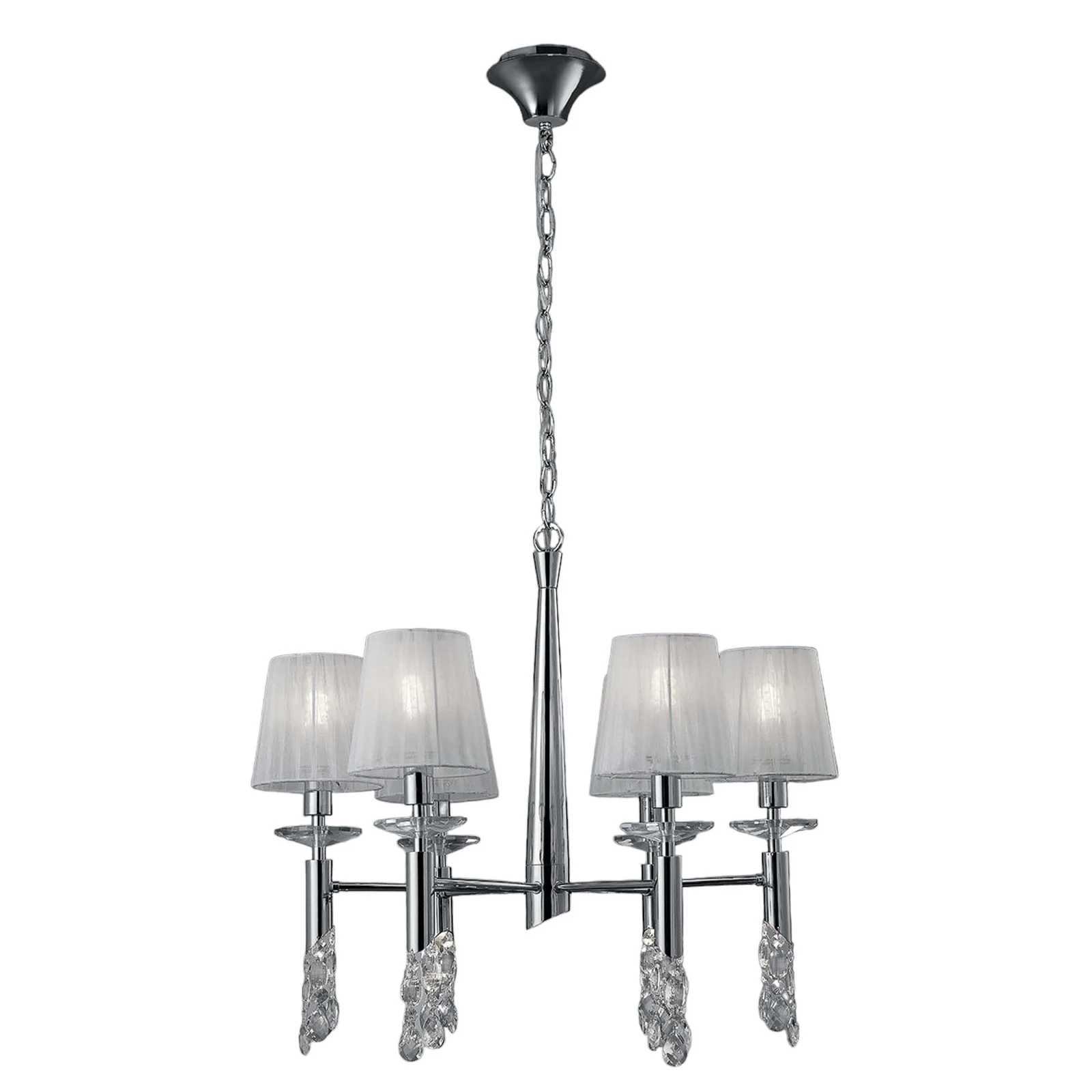 Lustre avec cristaux Lilja, à 6 lampes