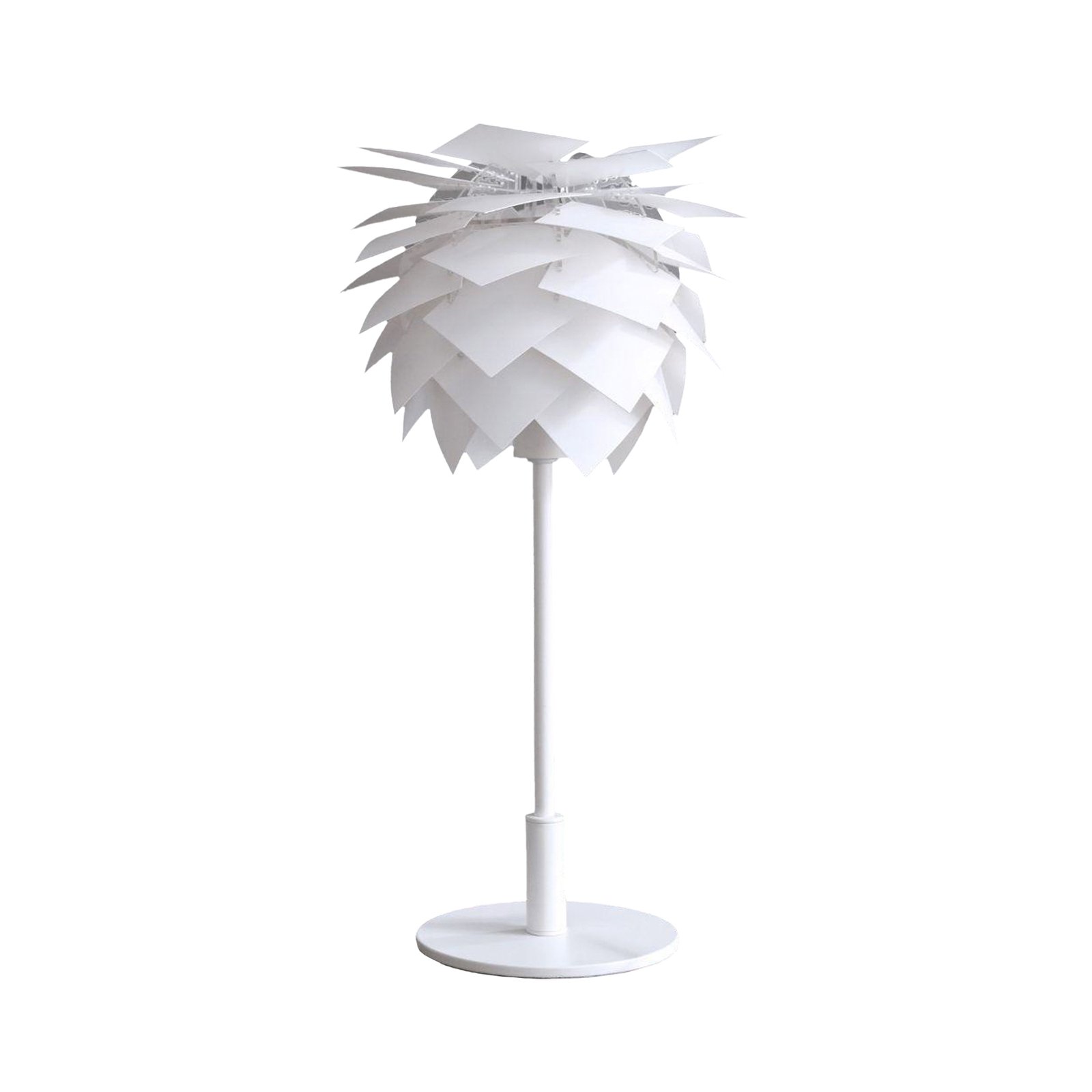 Dyberg Larsen table lamp Pineapple, white, height 35 cm