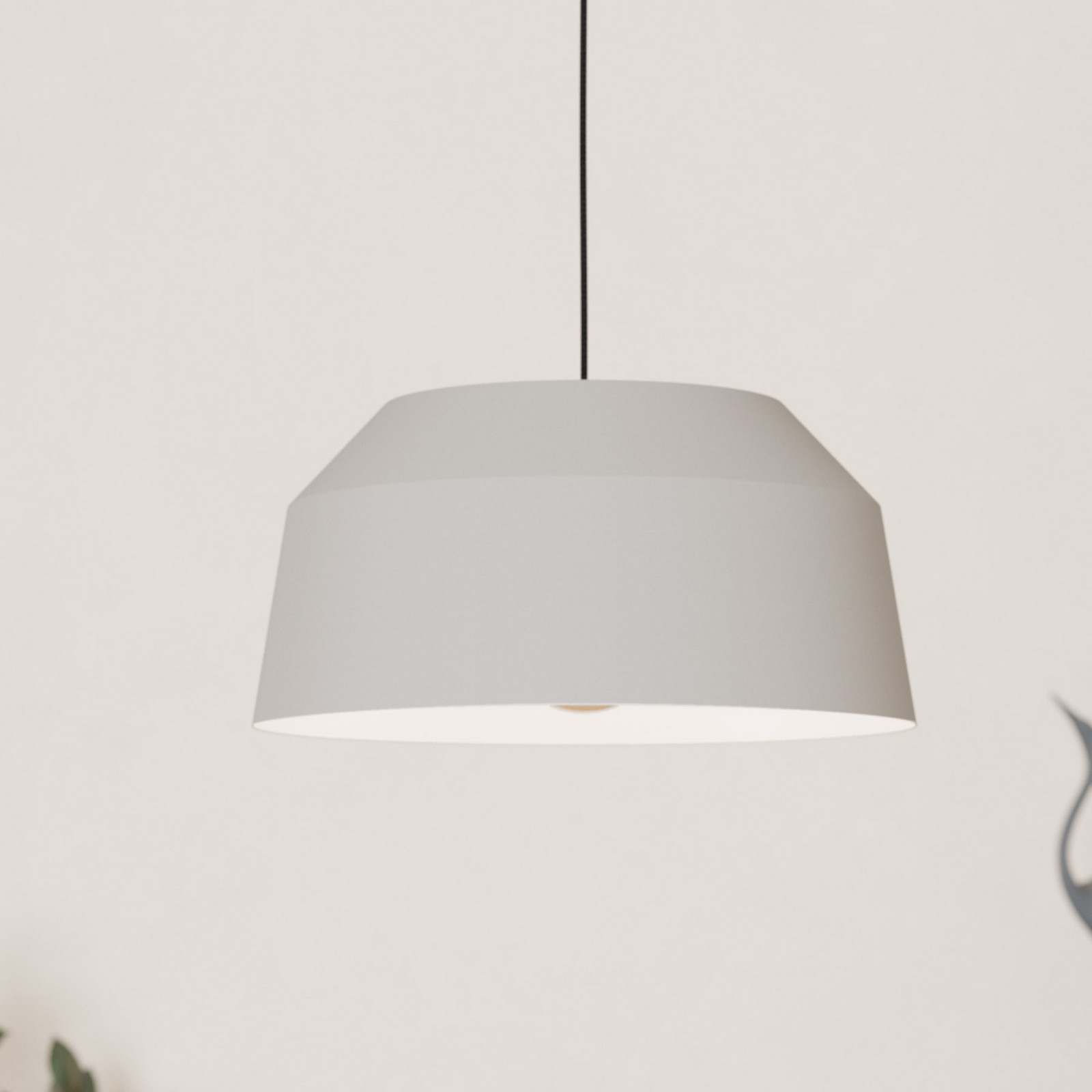 EGLO Suspensie Contrisa în gri cu o singură lumină Ø 38 cm - Camera de zi / sufragerie - Scandinavă - Metal