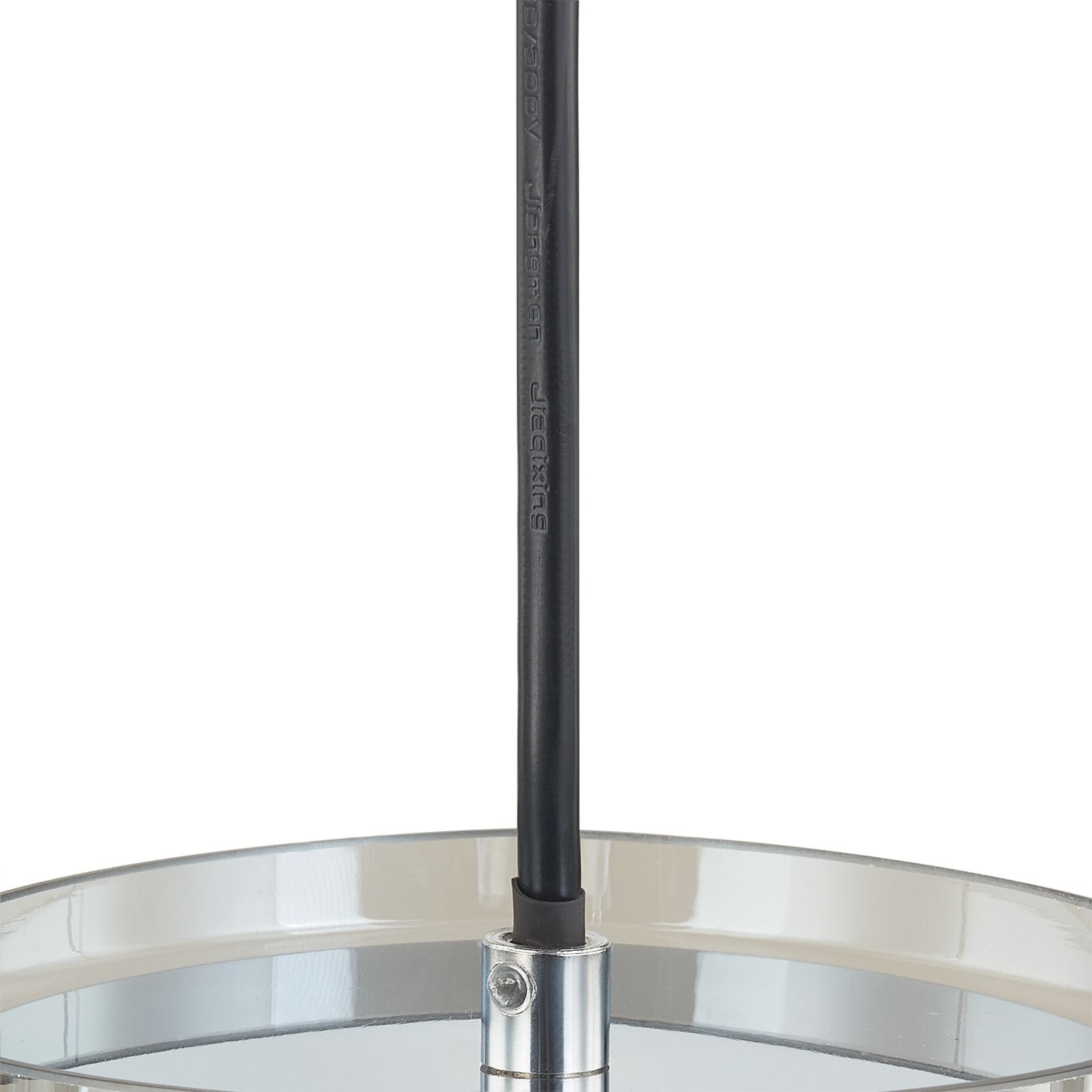 Lucande Diano pendant light, smoky grey, four-bulb