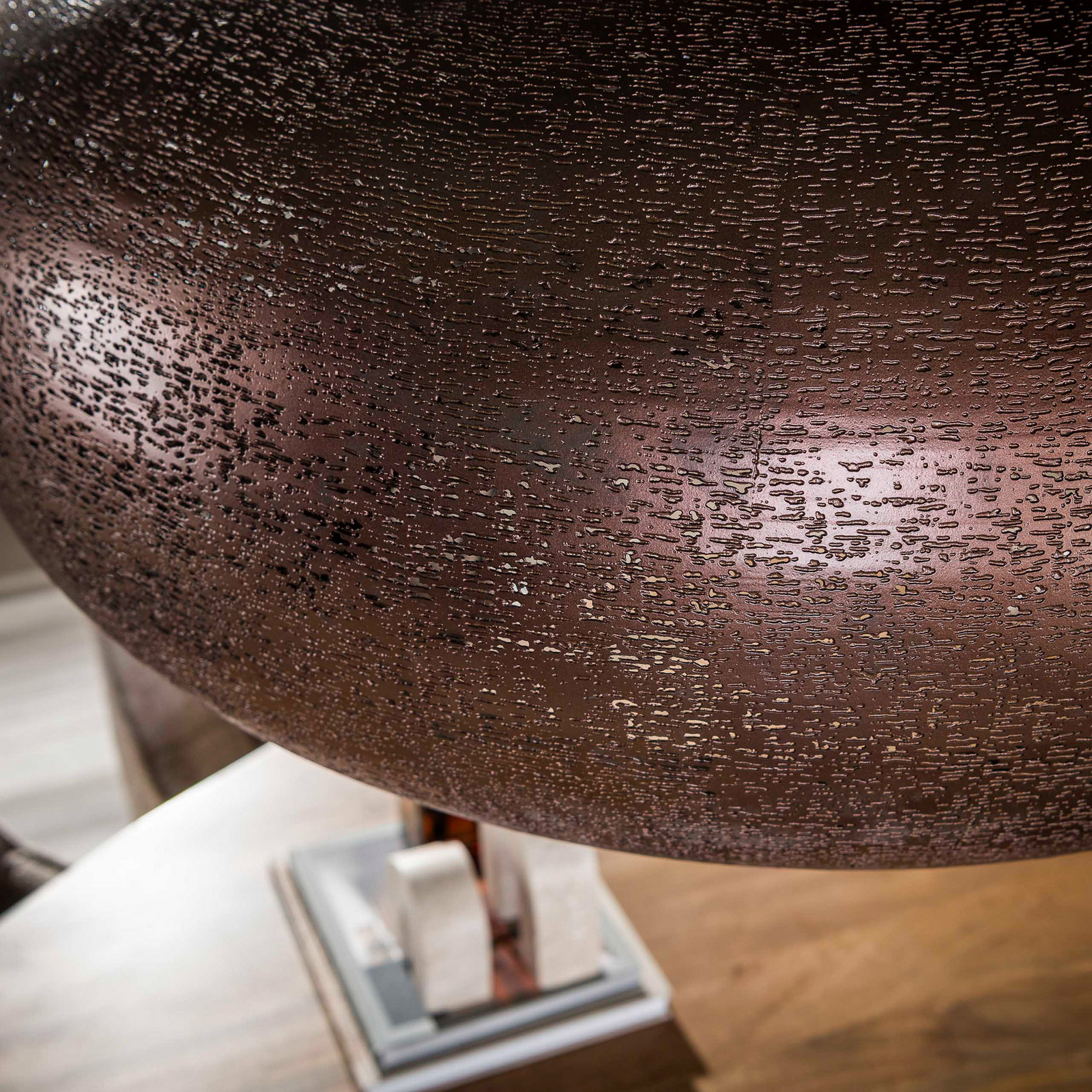 Pendelleuchte Cielo, Ø 90 cm, kupfer, Metall, E27, 1-flammig Pendelleuchte Cielo, Ø 90 cm, kupfer, Metall, E27, 1-flammig