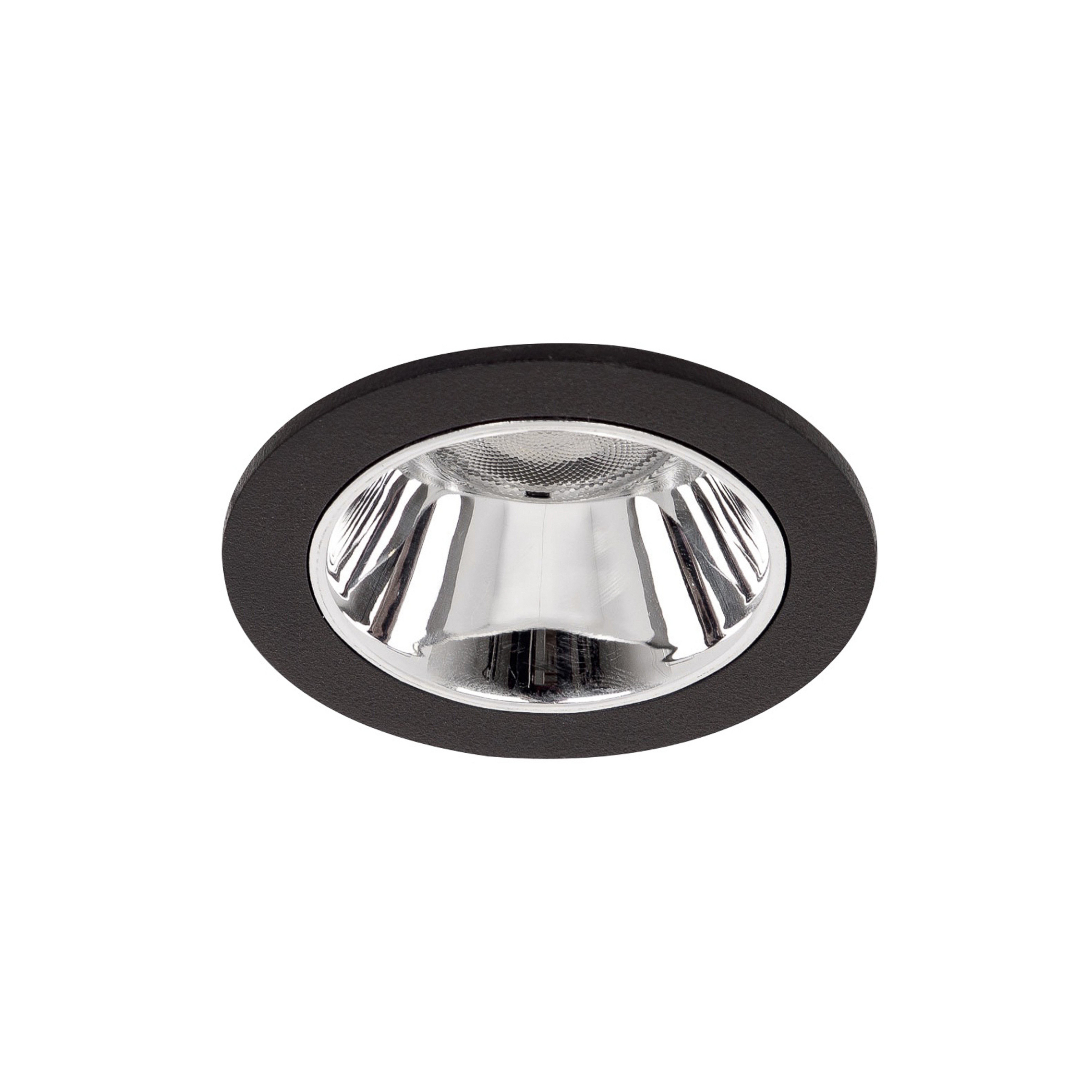 BRUMBERG Apollo Micro, lisse, rond, 3.500 K, noir