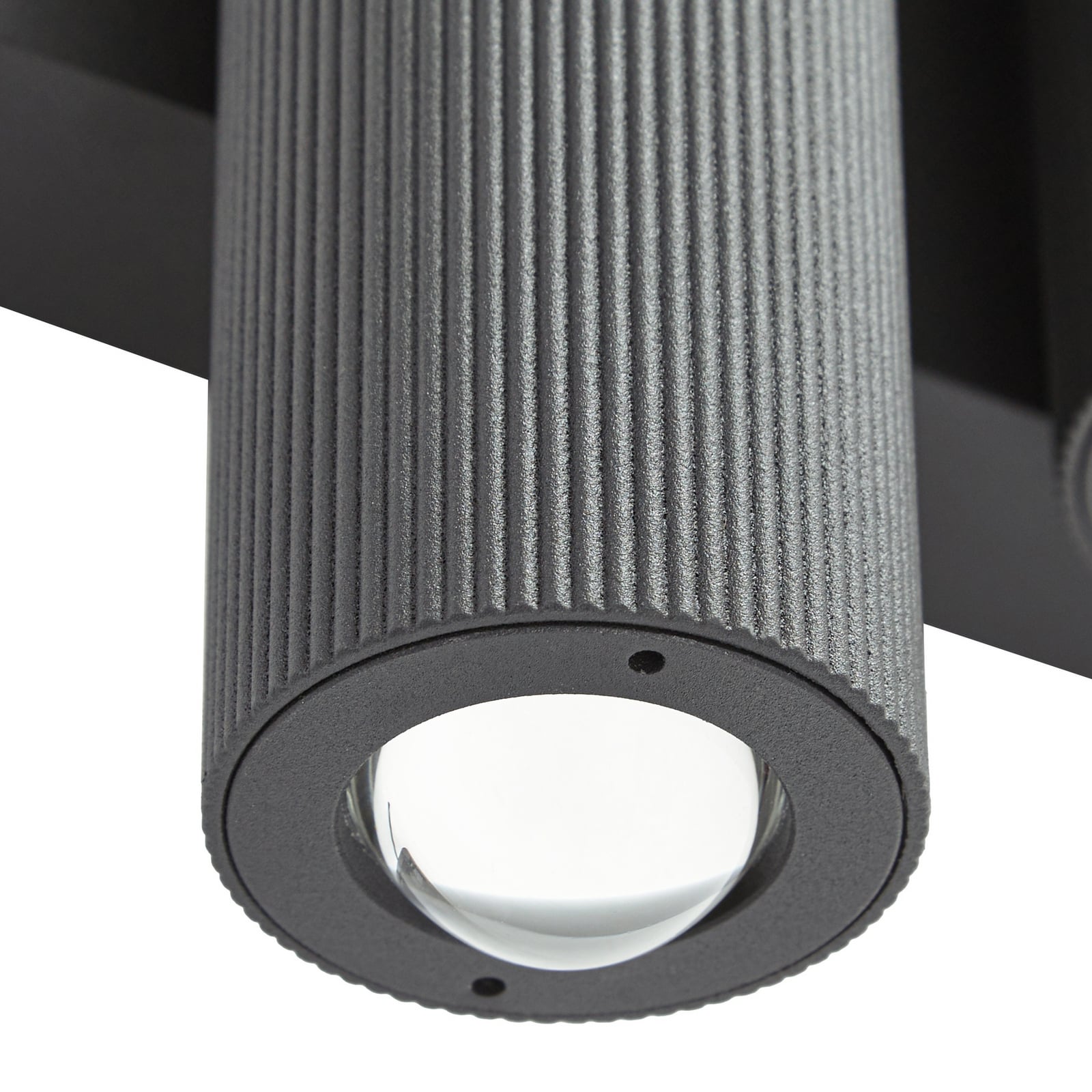 Aplică LED Torvian pentru exterior, cu 2 becuri, metal, antracit - Lucande