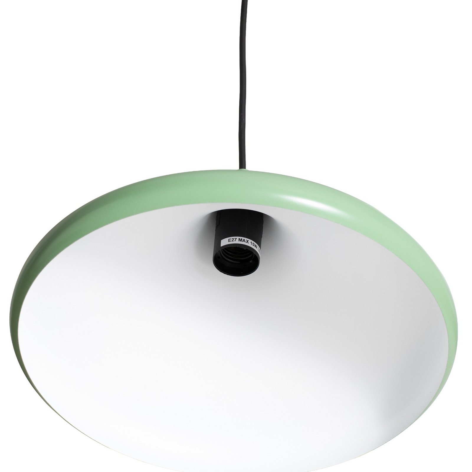 Závesné svietidlo Eysan, mätovo zelené, kov, Ø 35 cm, E27