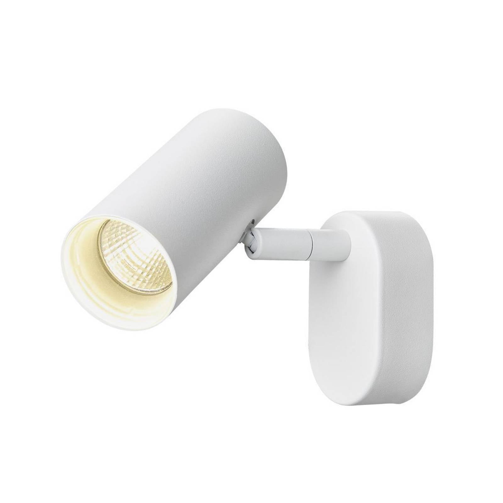 SLV LED-Wandstrahler Noblo, dim to warm, weiß, 13 cm