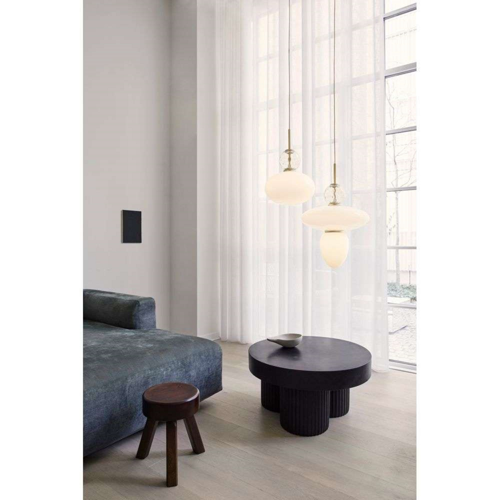 Rizzatto 32 Candeeiro Suspenso Opal/Satin Brass - Nuura