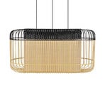 Bamboo oval XL a pendolo nero/naturale