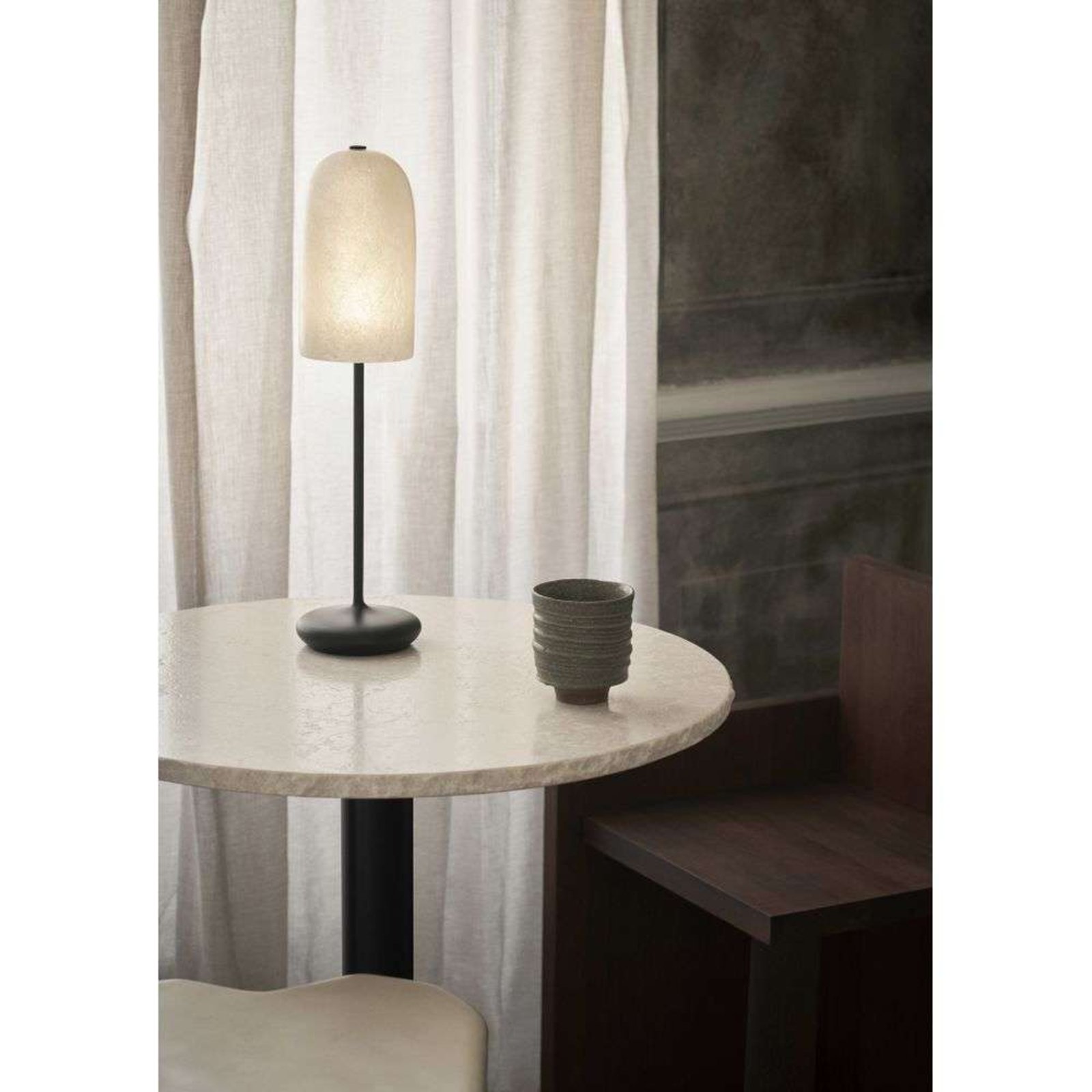 Gry Portable Veioză Black/Translucent - ferm LIVING