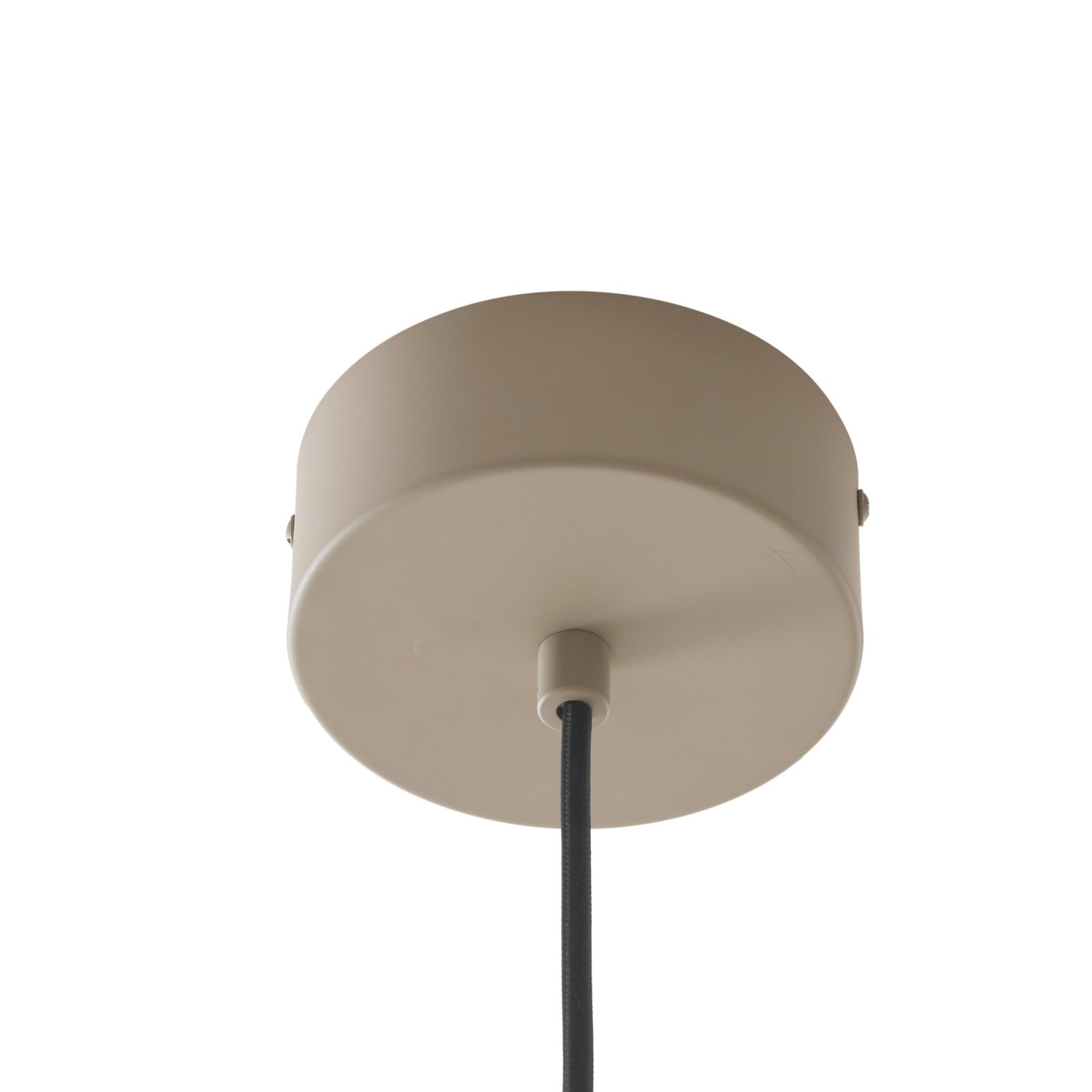 Lucande Nymara suspension LED, beige, aluminium, Ø 40 cm