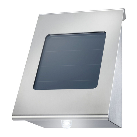 Solcellevegglampe Shine duo color rustfritt stål