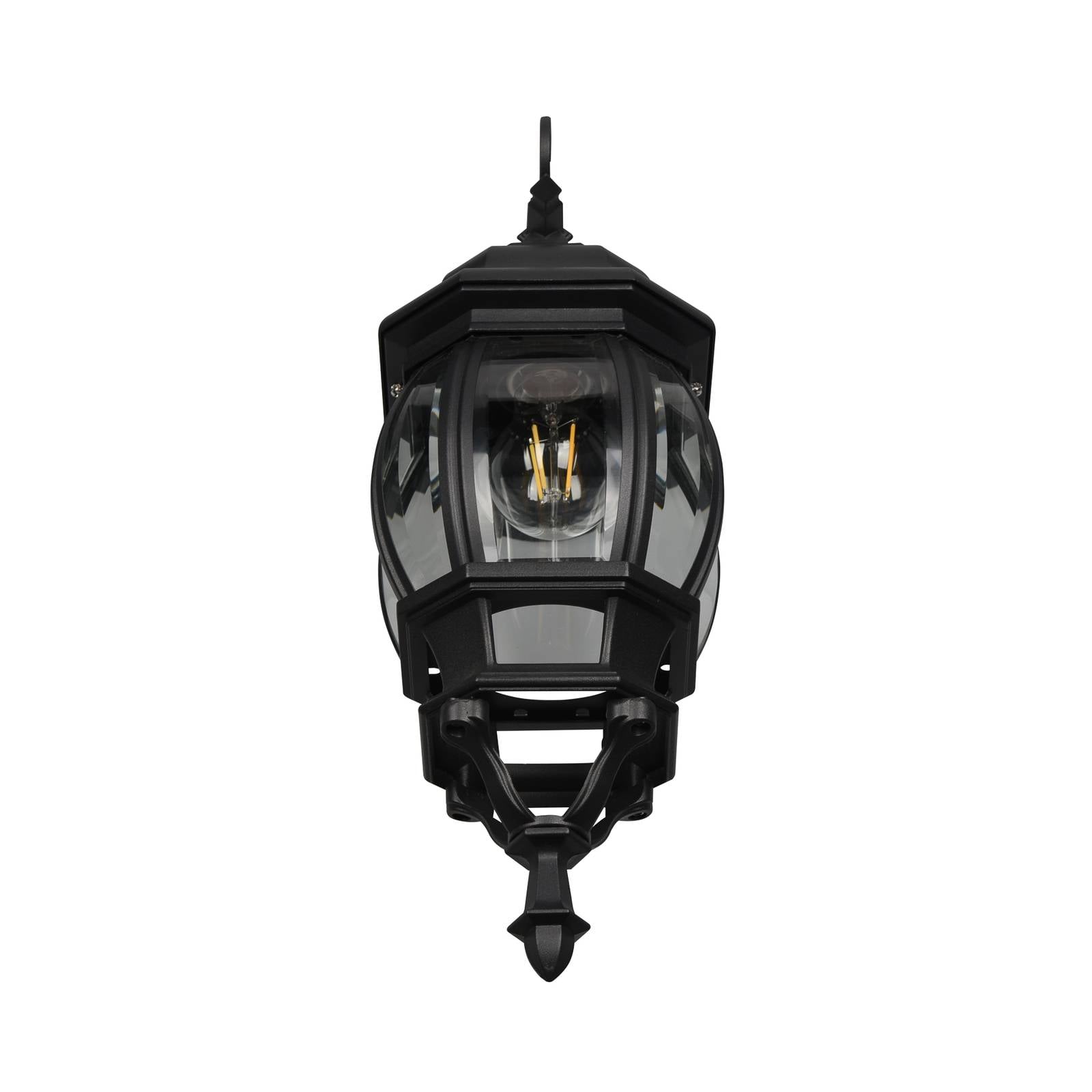  Trio Lighting Trio Lighting Elvo Outdoor Wall Light, Socket Below, Matt Black 