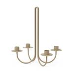 ferm LIVING Candlestick Sway, beige, height 30 cm, iron