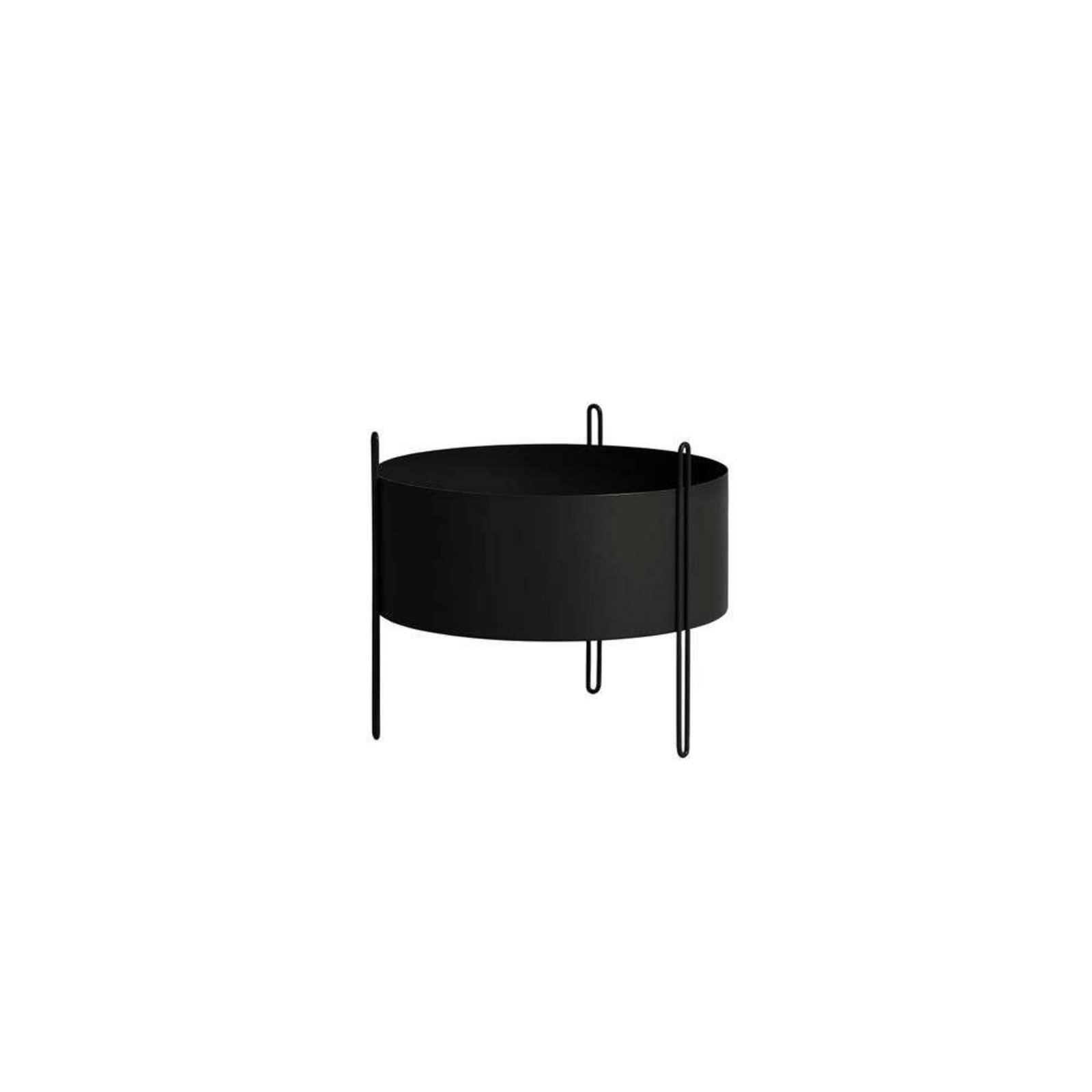 Pidestall Planter Medium Black - Woud