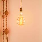 LED viseča luč Ontario, konopljina vrv, enojna svetilka