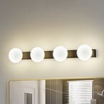 Applique LED per il bagno Myrra, nero, vetro, 60 cm, IP44