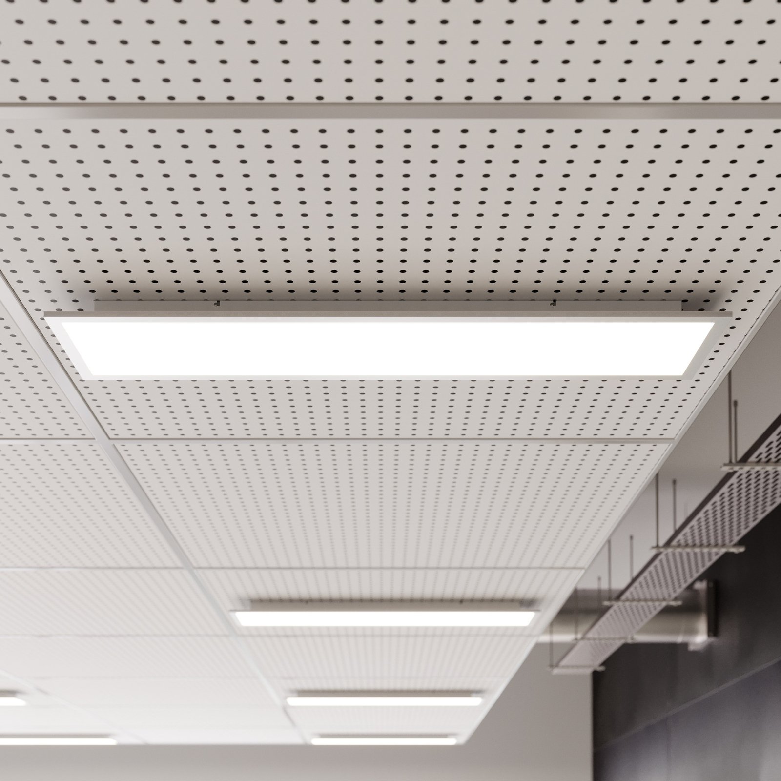 Arcchio LED panel Lyndra, 120 cm, fehér, alumínium, dimmelhető, CCT