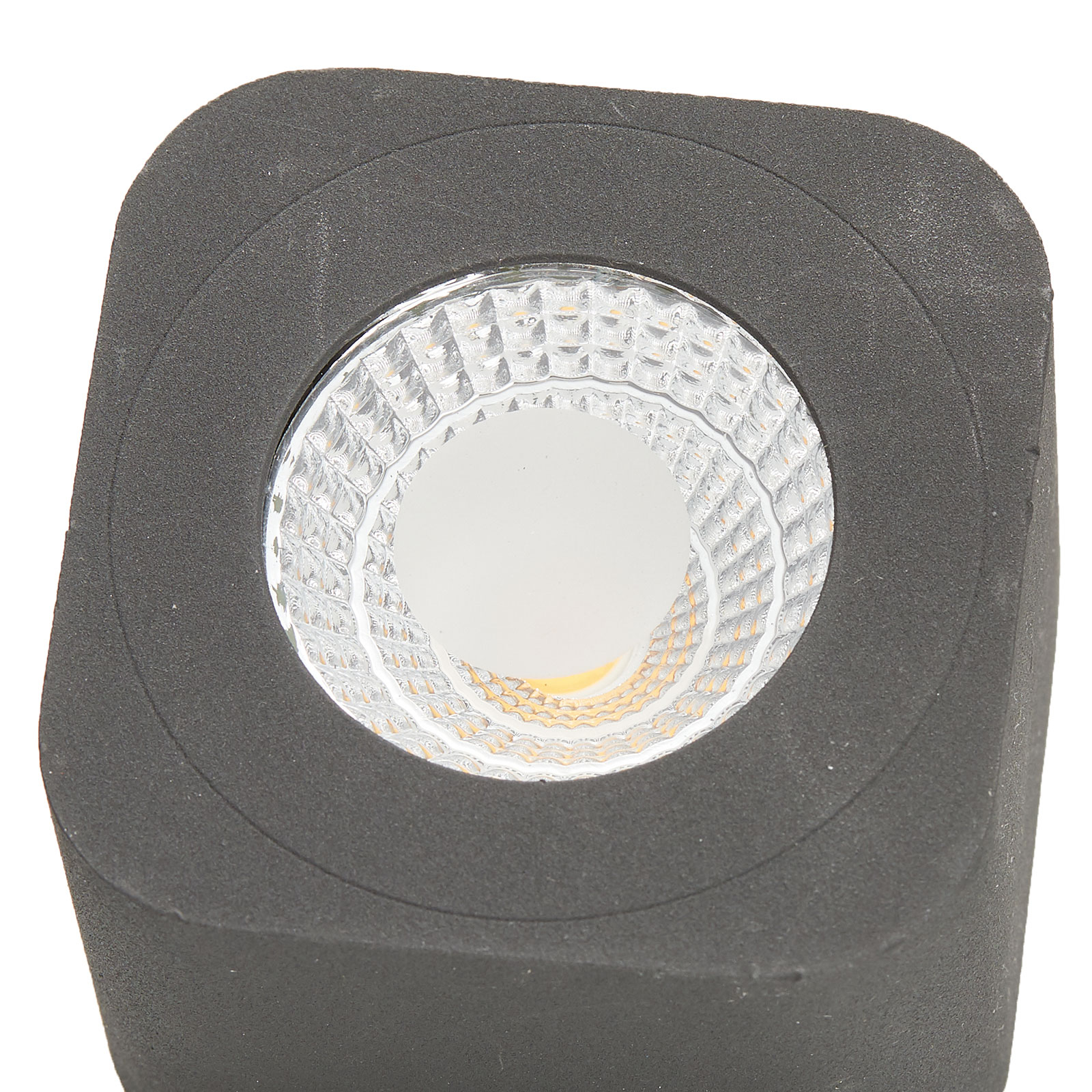 Angular LED downlight Palmi in anthracite