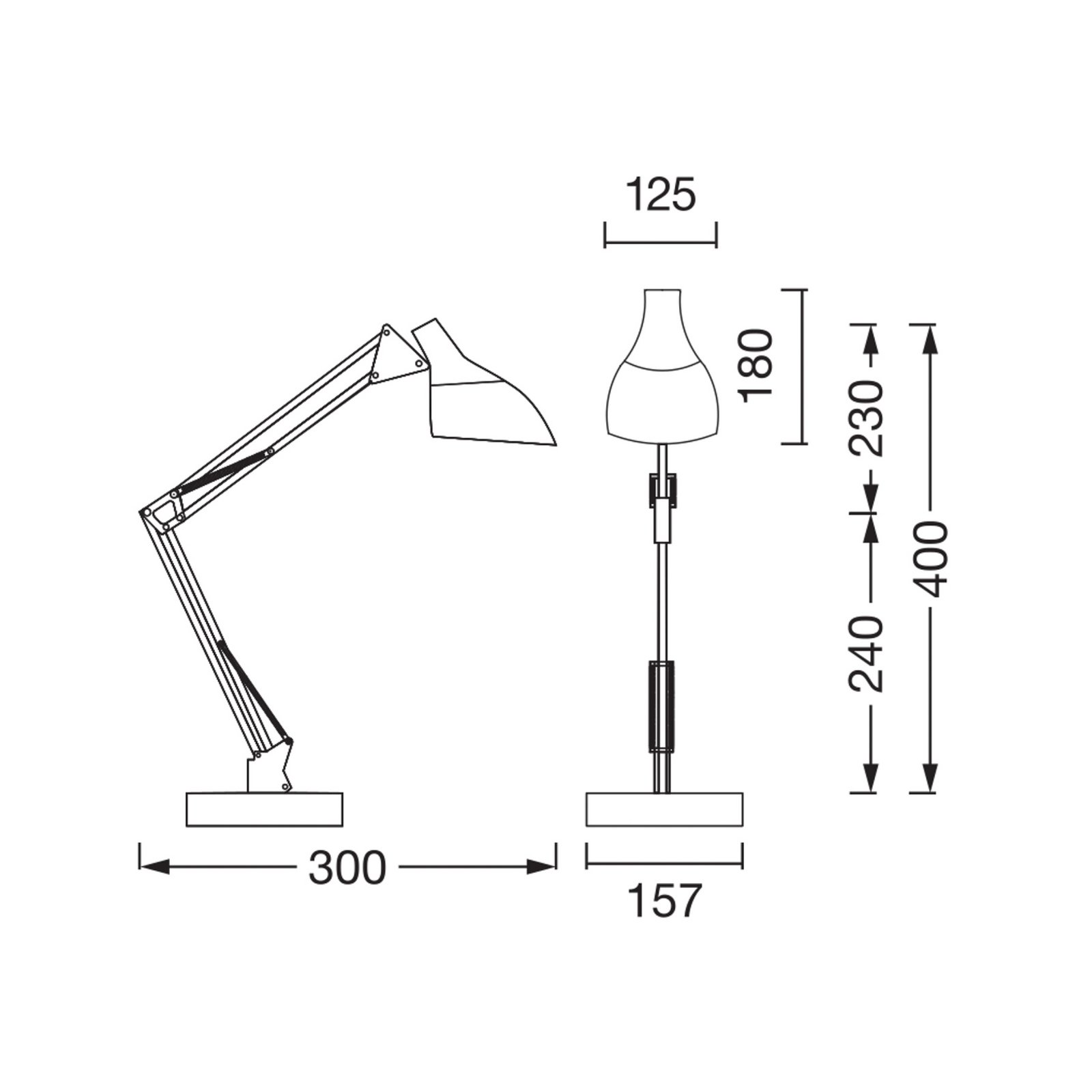 OSRAM stolová lampa Office Line Desk Pear, biela, E27