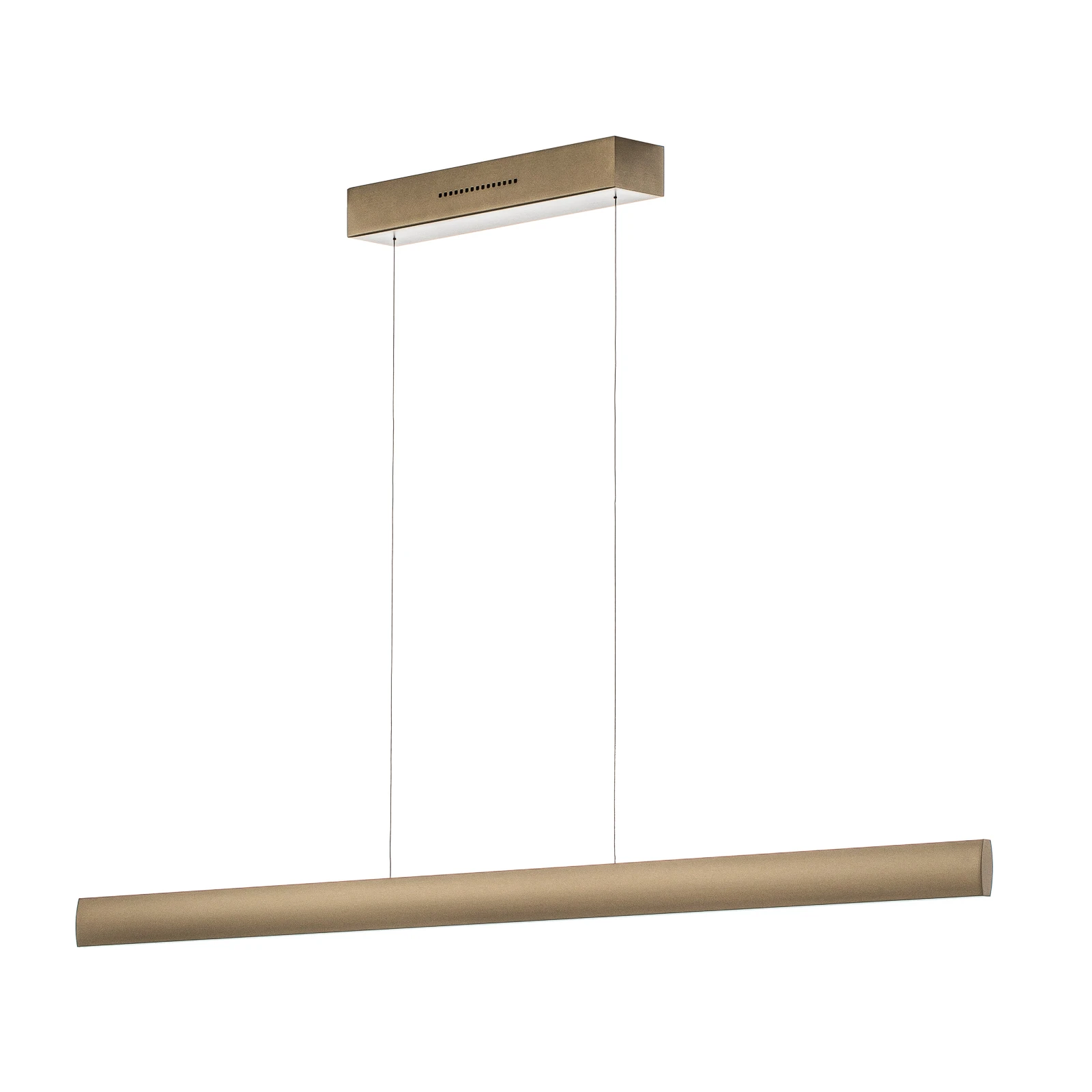 Suspension LED Runa, bronze, longueur 132 cm
