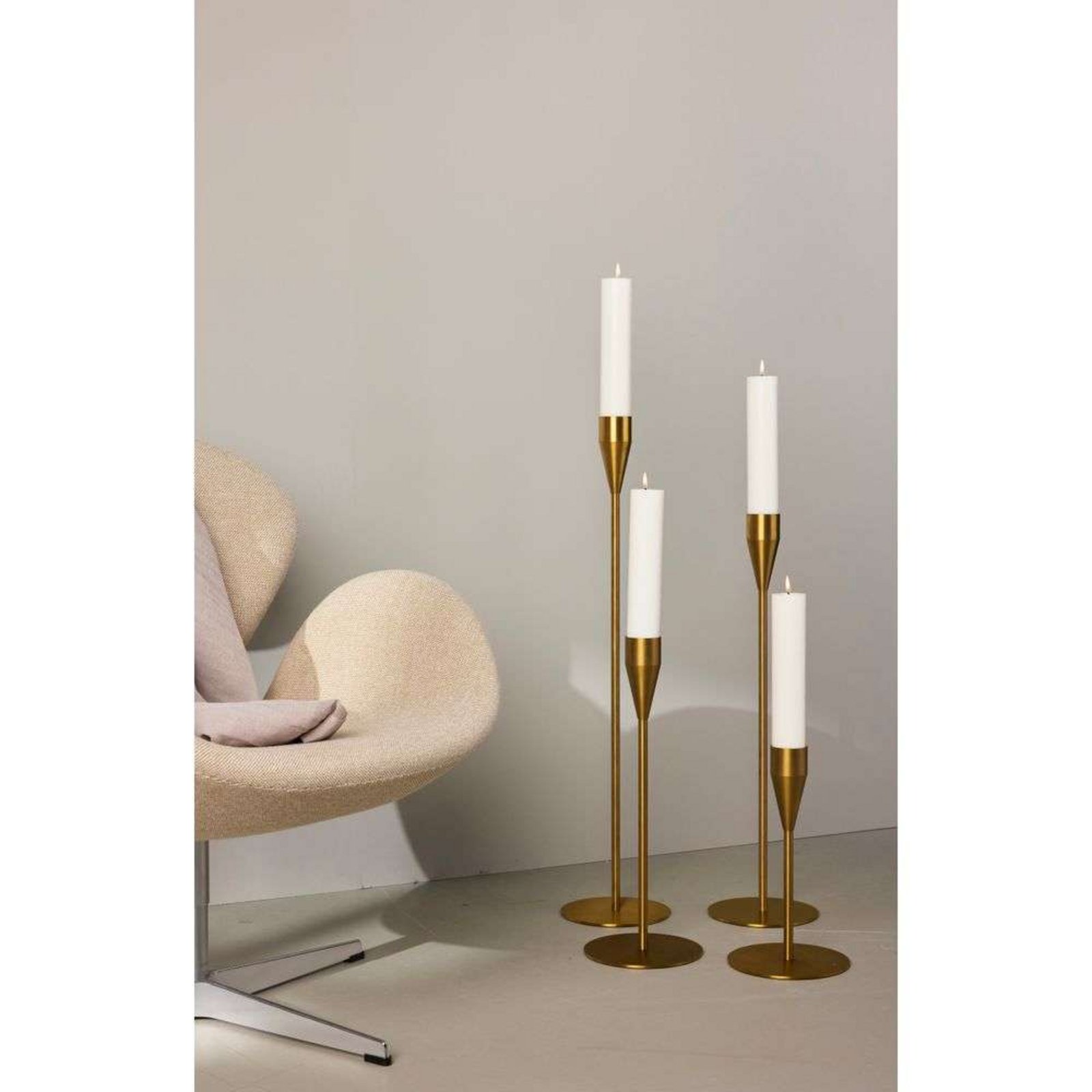 Venus & Jupiter Maxi Candle Holder Set Brass - Piet Hein