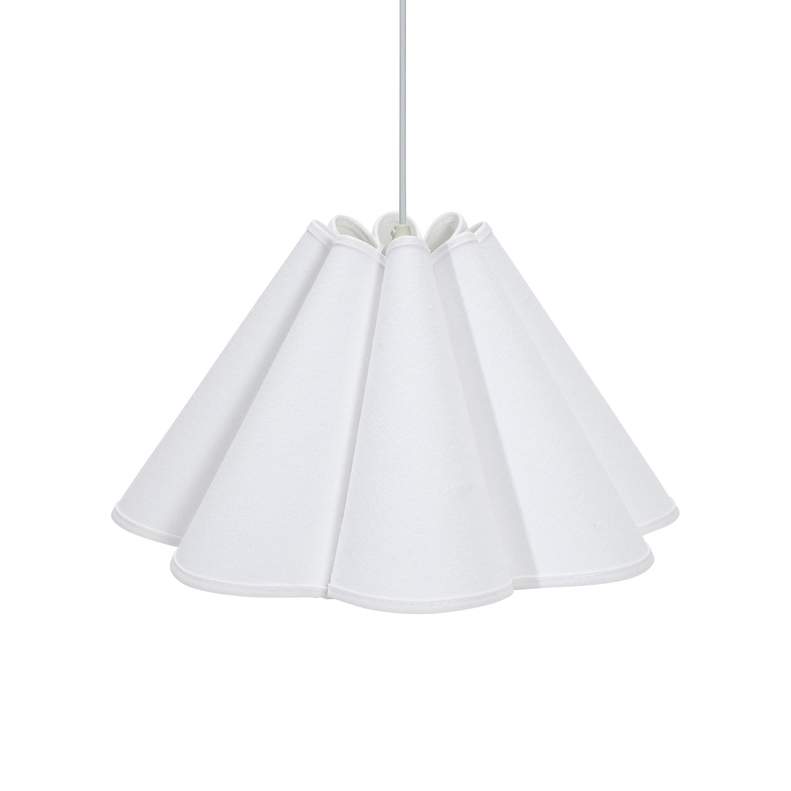 Lampa wisząca PR Home Classic, bawełna, biały, Ø 21 cm