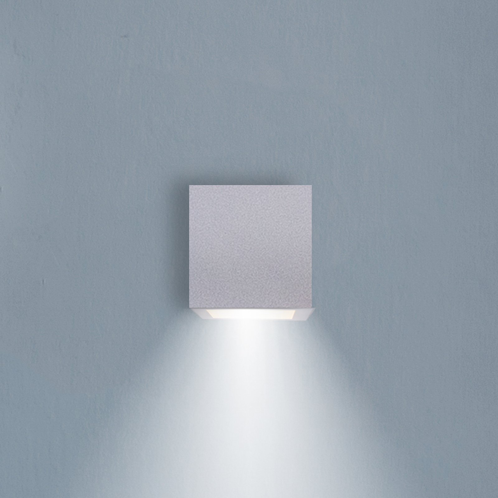 Newgarden LED-væglampe Box 8, hvid, 7,5x7,5cm