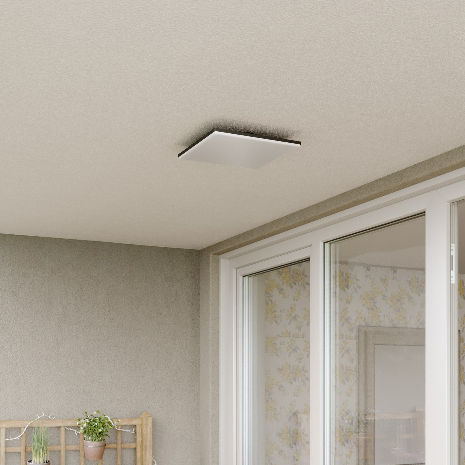 Henni Venkovní Stropní Lampa Dark Grey/White - Lucande