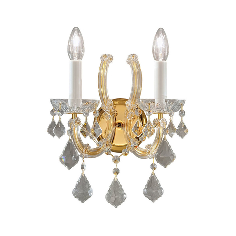 KOLARZ Maria Louise Wandlampe Gold 24 kt 2-flammig
