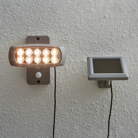 Solar-LED-Strahler Powerspot mit Sensor, grau