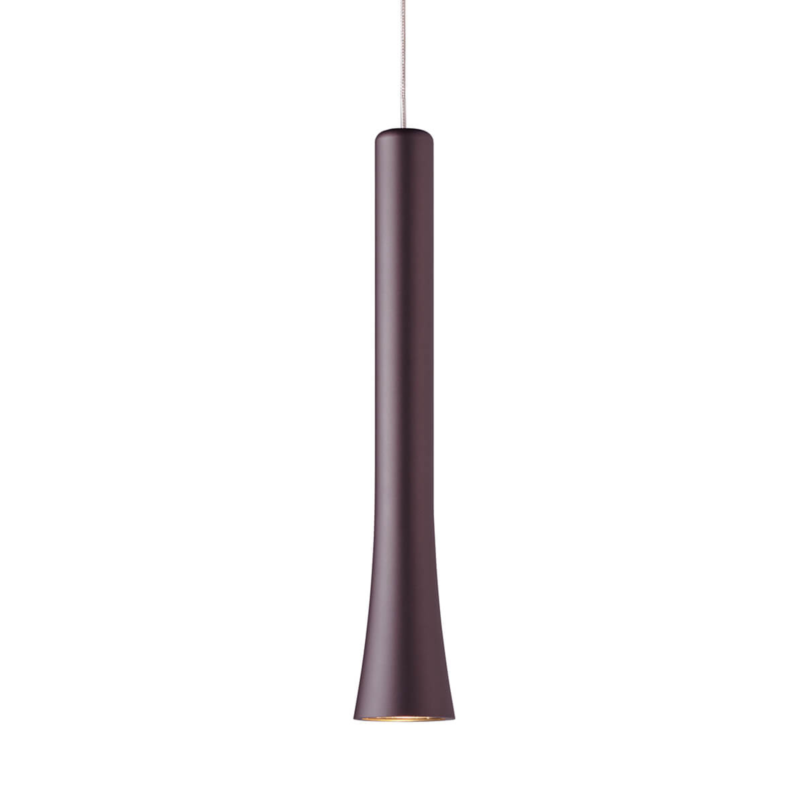 Oligo Elegantly shaped LED pendant light Rio - espresso, for Living / Dining Room, aluminium, 11.2 W, energy efficiency: A+, H: 32 cm