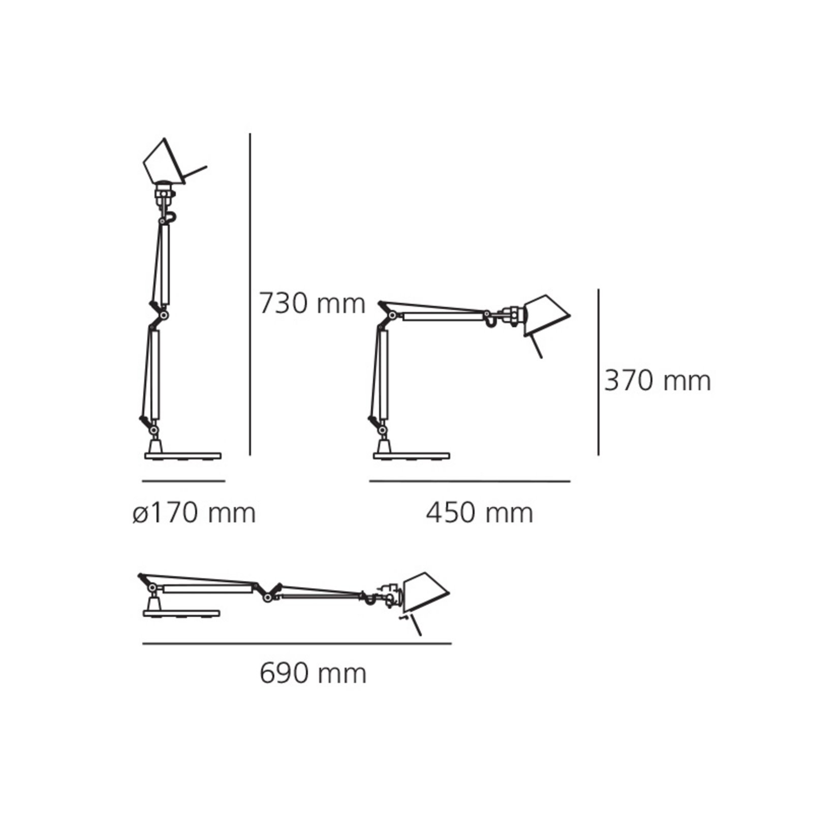 Tolomeo Micro Lampă de Masă Gold - Artemide