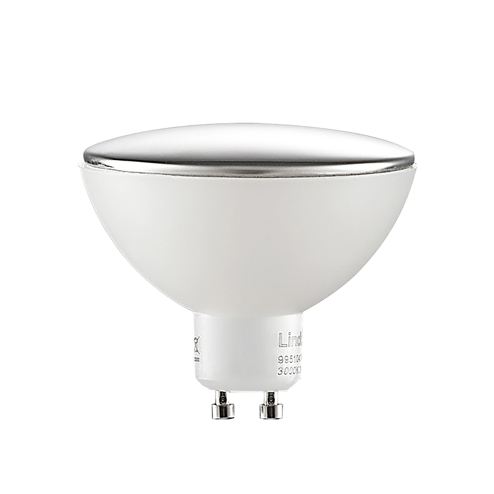 Lindby half-mirror LED bulb GU10 5 W CCT chrome