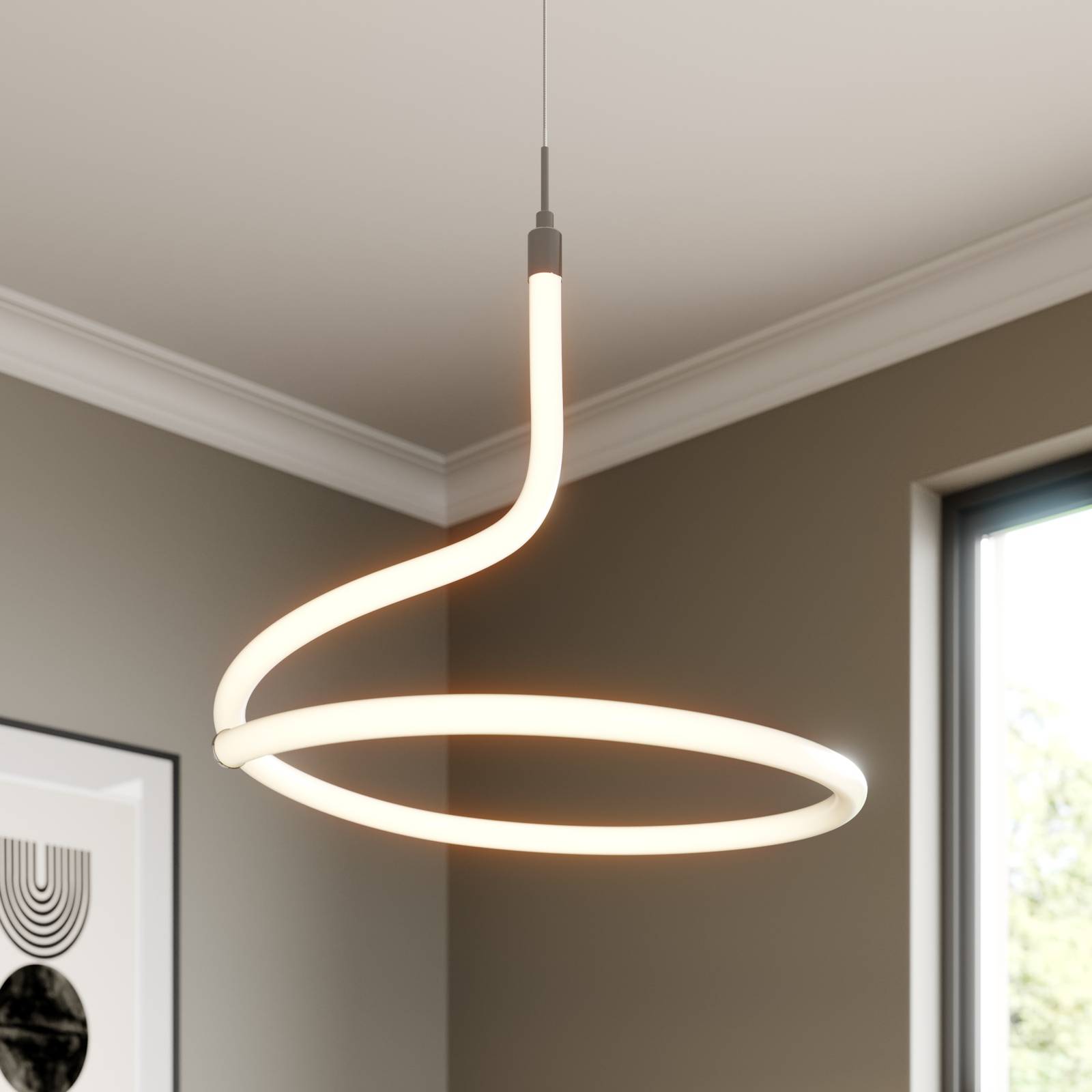 Lucande Serpentina suspension LED, dimmable