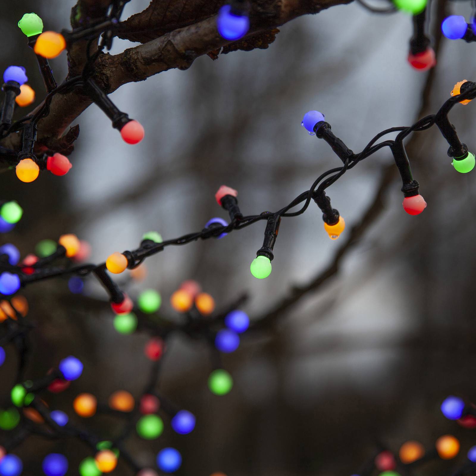 Łańcuch świetlny LED Berry Mini z timerem kolorowy