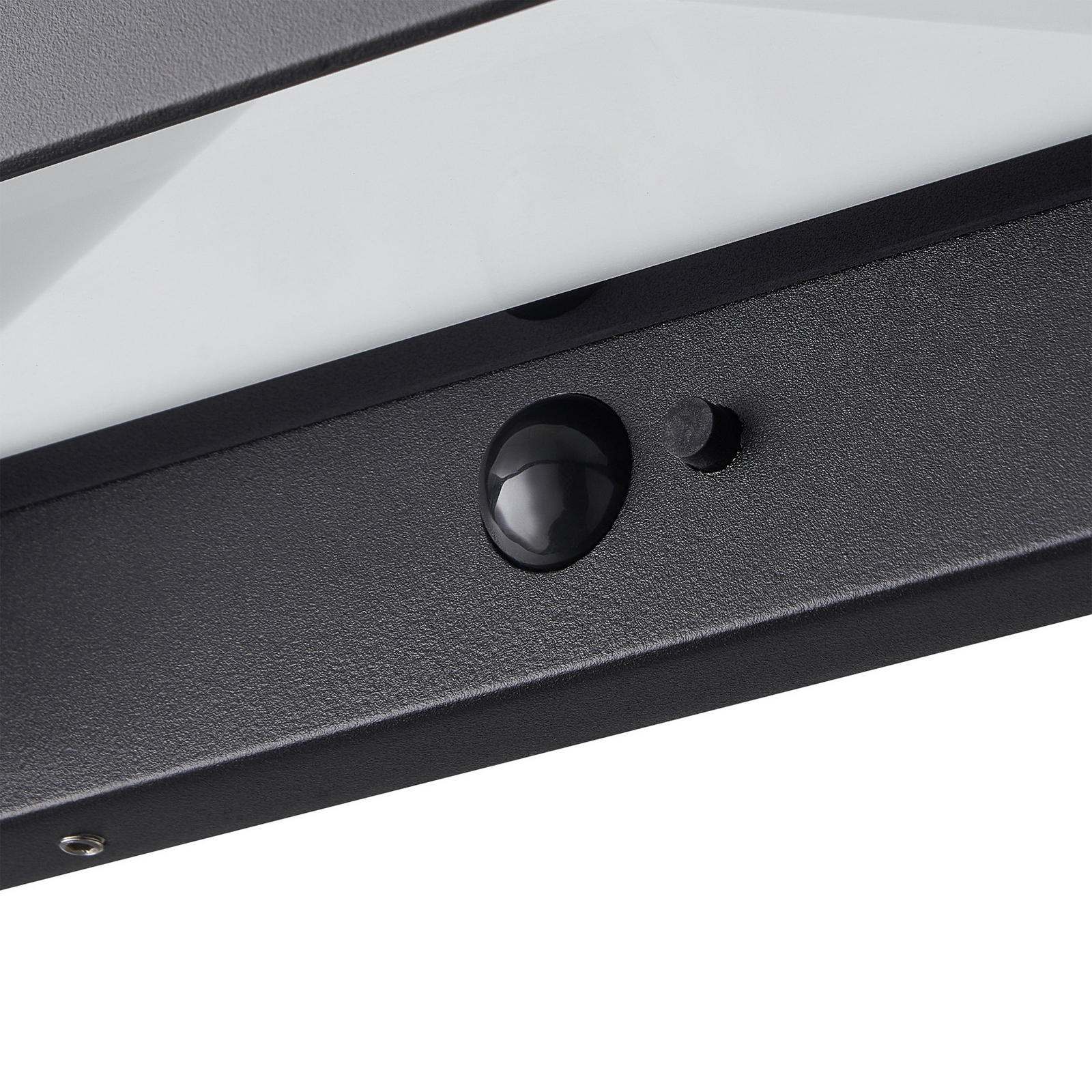 LED solární venkovní nástěnné svítidlo Marcellio, černá, se senzorem, IP54