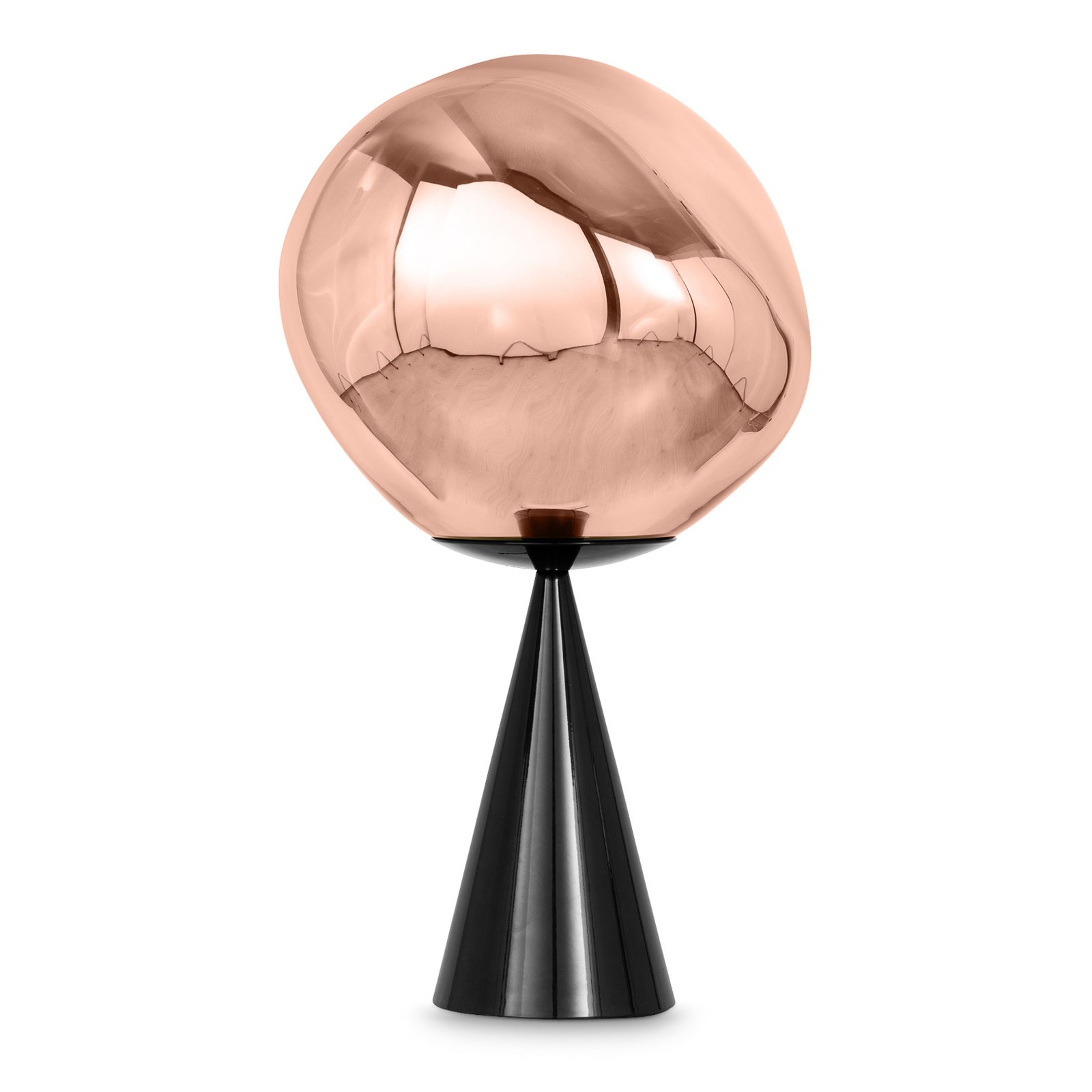 Tom Dixon LED table lamp Melt Cone Fat, copper-coloured, 47 cm