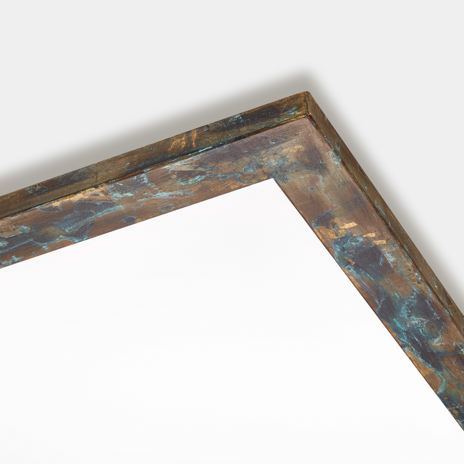Panel LED Quitani Aurinor, pátina dorada, 45 cm