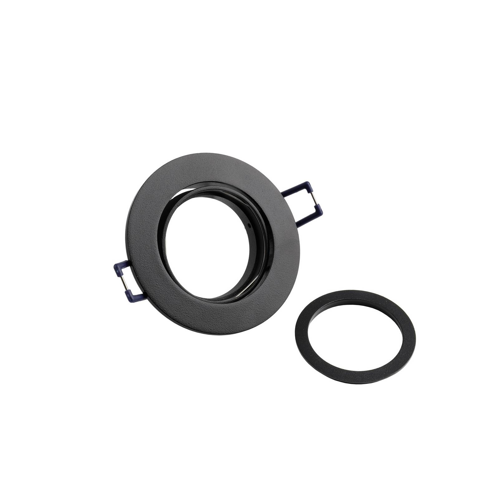 Deckeneinbauleuchte Samsola, schwarz, Ø 8 cm, Metall günstig online kaufen