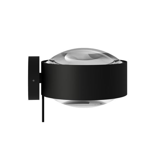 Puk! 120 Wall LED-Spot Linsen klar schwarz matt