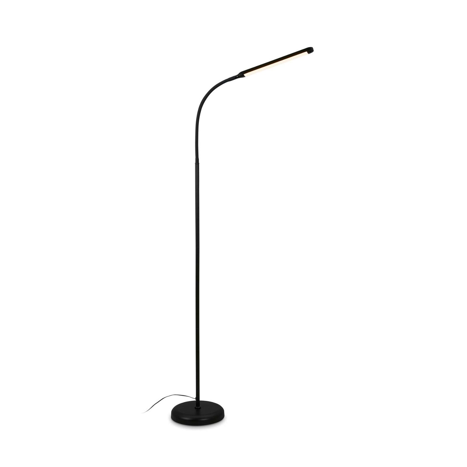 Pivaz LED floor lamp adjustable touch dim black