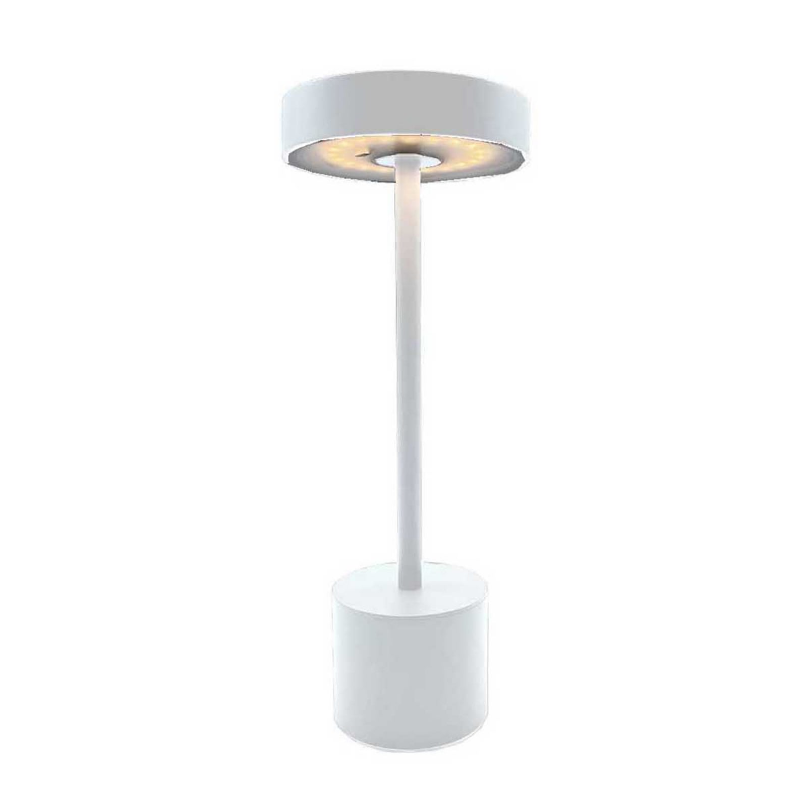 Roby LED tölthető asztali világítás, fehér, magasság 30 cm, IP54 Roby LED tölthető asztali világítás, fehér, magasság 30 cm, IP54
