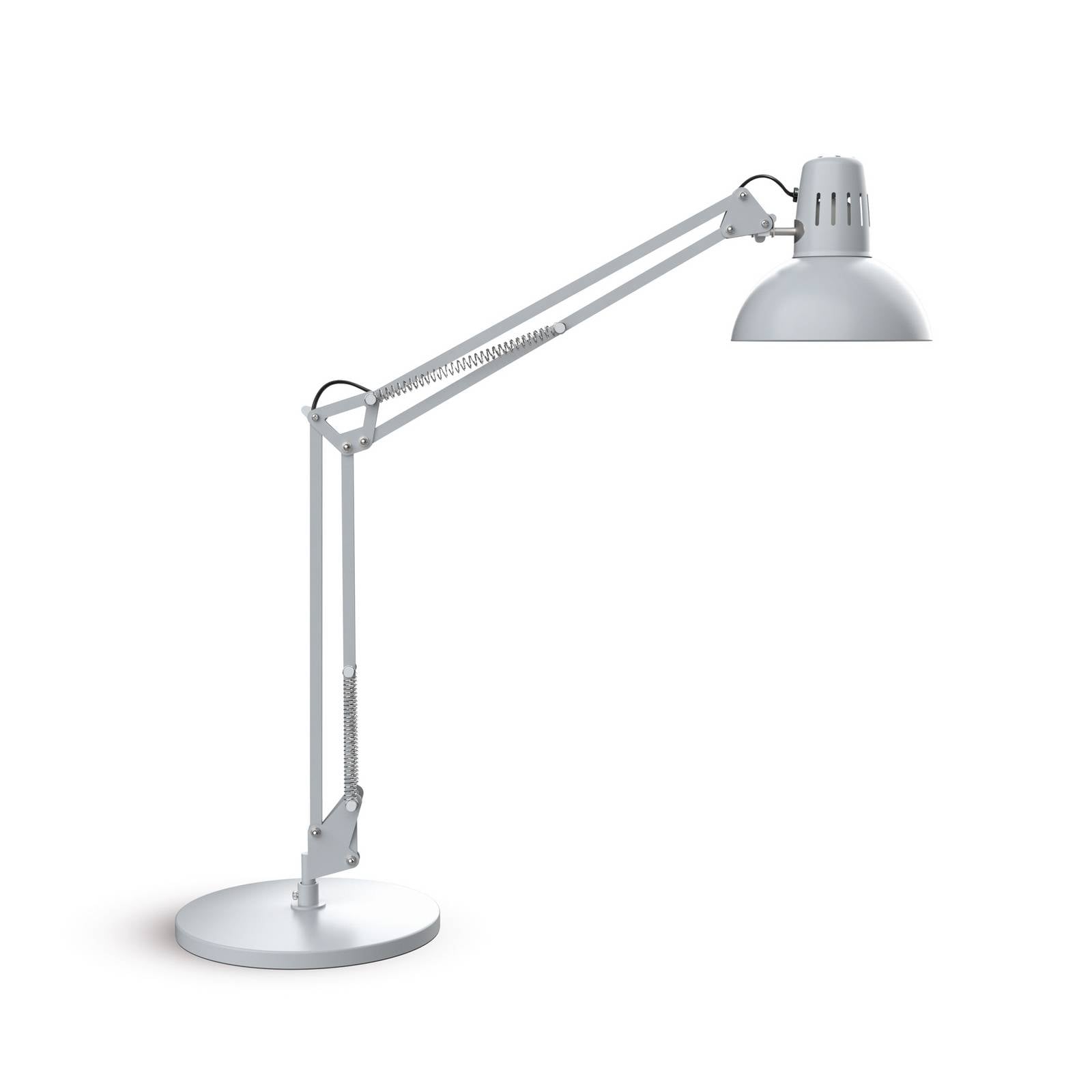 LED-Schreibtischleuchte MAULstudy, silberfarben, 49 cm, E27