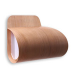 LZF Pleg LED wall light 0-10V dimmable in veneer